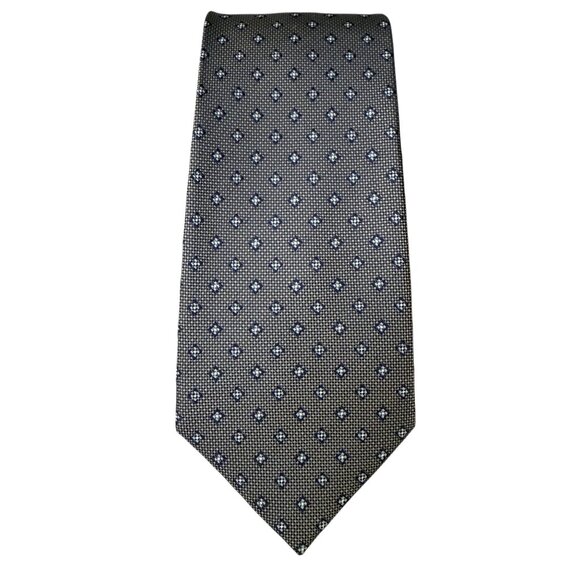 Jos. A. Bank Traveler Stain-Resistant Tie Long Size 61" Blue Micro Dot Pattern - Picture 12 of 13